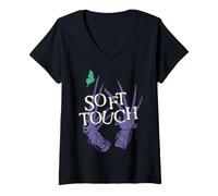 Mujer Edward Scissorhands Soft Touch Halloween Camiseta Cuello V