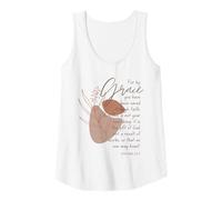 Mujer Efesios 2:8-9 Por gracia habéis sido salvos por medio de la fe Camiseta sin Mangas
