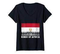 Mujer Egipto ADN egipcios Cultura egipcia Esfinge Faraón Cairo Camiseta Cuello V