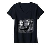 Mujer Einstein Sarcástico Camiseta Cuello V