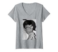 Mujer El Actor de Spock Star Trek Leonard Nimoy 1984 En Busca de Camiseta Cuello V