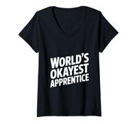 Mujer El Aprendiz más Bueno del Mundo para Principiantes y Profesionales Camiseta Cuello V