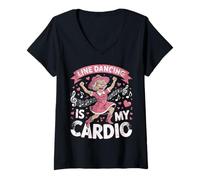 Mujer El Baile en línea es mi Cardio Camiseta Cuello V