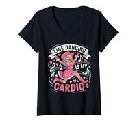 Mujer El Baile en línea es mi Cardio Camiseta Cuello V
