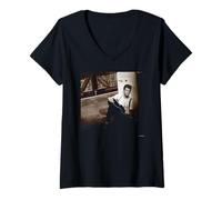 Mujer El cantante pop del juego malvado Chris Isaak de Simon Fowler Camiseta Cuello V