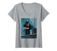 Mujer El Cantante Principal Tom Smith Live por Andy Willsher Camiseta Cuello V