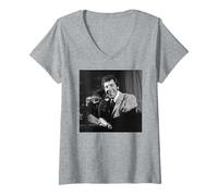 Mujer El Cantante Tom Jones Delilah no es Inusual 1969 Camiseta Cuello V