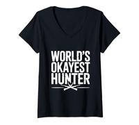 Mujer El Cazador más Correcto del Mundo Camiseta Cuello V