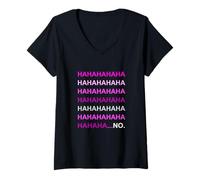 Mujer El Color Rosa Tiene... no Hay gráfico Rosa Camiseta Cuello V
