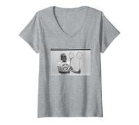 Mujer El Comediante Spike Milligan Squash The Goon Show 1979 Camiseta Cuello V