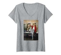 Mujer El Compositor de Dwight Yoakam Esta Vez Michael Grecco Camiseta Cuello V