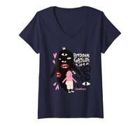 Mujer El crecimiento personal es un desastre - ilustración de positividad extraña Camiseta Cuello V
