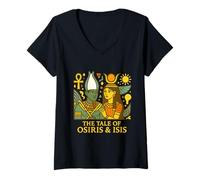 Mujer El Cuento de Osiris e ISIS, Mito Egipcio Muerte Amor Camiseta Cuello V
