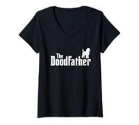 Mujer El Doodfather - El padre del perro Doodle Camiseta Cuello V