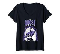 Mujer El Fantasma Que Camina cómic Retro héroe Camiseta Cuello V