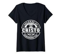 Mujer El Fiel Soldado de Jesucristo |Soldado de Dios Guerrero Fiel Camiseta Cuello V