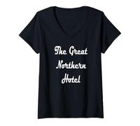 Mujer El gran hotel del norte Camiseta Cuello V