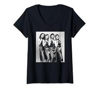 Mujer El Grupo Femenino de Las Hermanas Nolan 20 Giant Hits 1978 Camiseta Cuello V