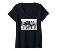 Mujer El Grupo Pop de Jackson 5 Michael Jackson en Londres Camiseta Cuello V