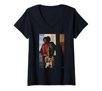 Mujer El Guitarrista de American Blues Albert Collins por Michael Grecco Camiseta Cuello V