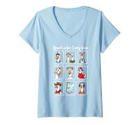 Mujer El Habla es para Cada Voz Geese Communication SLP Camiseta Cuello V
