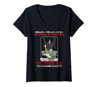Mujer El Humor Negro Se Encuentra con La Diversión Extravagante, Camiseta Cuello V