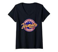 Mujer El Humor sarcástico Divertido Humano más Bueno del Mundo Camiseta Cuello V