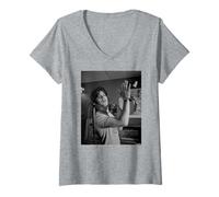 Mujer El líder de Charlatans Tim Burgess por Andy Willsher Camiseta Cuello V