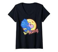 Mujer El Lindo Logo de King Kong Skull Island Kid Team MonsterVerse Camiseta Cuello V