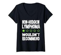 Mujer El linfoma no Hodgkin no lo recomendaría Camiseta Cuello V