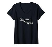 Mujer El Mal no prevalecerá Papa León XIV Amor Dios Unidad Esperanza Orar Camiseta Cuello V