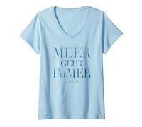 Mujer EL MAR SIEMPRE VA - LIVELIFE - Nature Beach Sea Camiseta Cuello V
