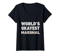 Mujer El Mariscal más Bueno del Mundo Funny Marshal Camiseta Cuello V
