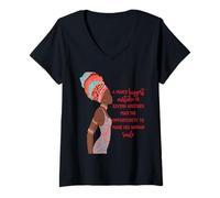 Mujer El mayor error del hombre africano de Black Queen al dar a OTRO HOMBRE Camiseta Cuello V
