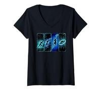 Mujer El Mejor Juego de Golf de Disco Volador para Jugar al Frisbee Player Camiseta Cuello V