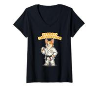 Mujer El Mejor papá de Corgi - Orgullo de Jiu Jitsu Camiseta Cuello V