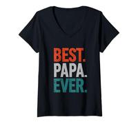 Mujer El Mejor papá de Todos los Tiempos: La Familia ama la paternidad Camiseta Cuello V