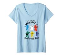 Mujer EL Momento MÁS Maravilloso del AÑO Halloween Dabbing Meme Camiseta Cuello V