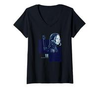 Mujer El Mundo de los Juegos del Hambre Katniss Everdeen Camiseta Cuello V