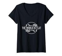 Mujer El Mundo es Plano Boxer Engine JDM Racecar Camiseta Cuello V