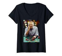 Mujer El Padrino Actor James Caan Casino por Michael Grecco Camiseta Cuello V