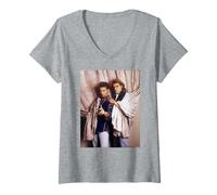 Mujer El Programa de Radio Mark & Brian Mark Thompson por Michael Grecco Camiseta Cuello V