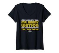 Mujer El propio señor Randy Watson de Jackson Heights y chocolate sexual Camiseta Cuello V