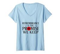 Mujer El Recuerdo es la Promesa de Mantener una deuda Que no Puede Camiseta Cuello V