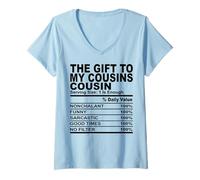 Mujer El regalo a mis primos primo nutrición hecho divertido hombres mujeres Camiseta Cuello V