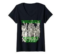 Mujer El Secreto de la Felicidad es ser Raro Camiseta Cuello V