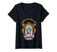 Mujer El Señor de los Milagros, Lima Peru, Cristo venerada en Perú Camiseta Cuello V