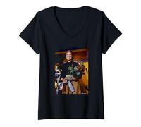 Mujer El Sonido de la música Julie Andrews 1989 por Michael Grecco Camiseta Cuello V