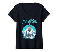 Mujer El Suelo es mi océano - Jiu Jitsu Camiseta Cuello V