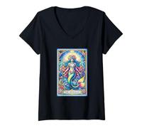Mujer El Tarot Sirena Camiseta Cuello V